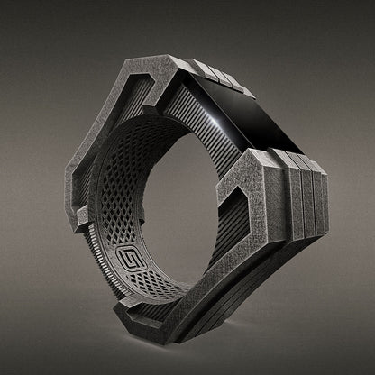 Cyber Brutalism Ring