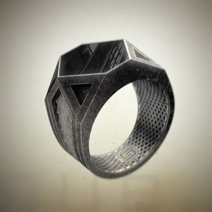 Men's onyx ring