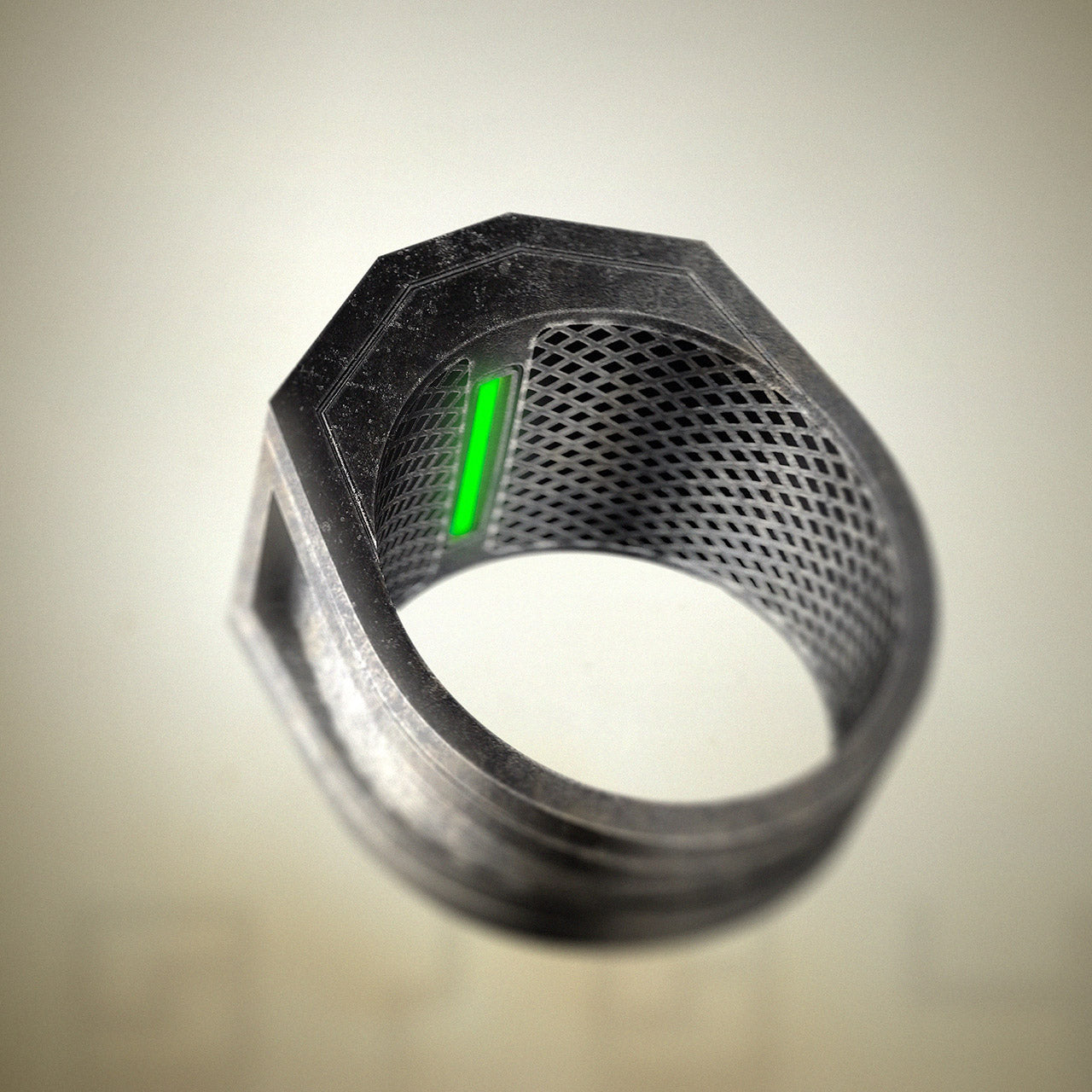 Mens ring with onyx