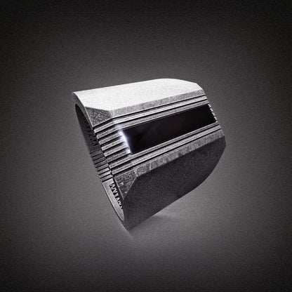 Cyberpunk Ring with Sci-Fi 1980s Vibes