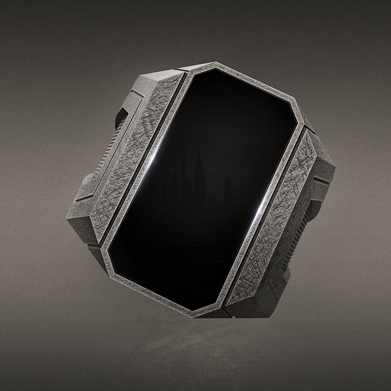 Cyberpunk Ring with Cyberbrutalistic Vibes