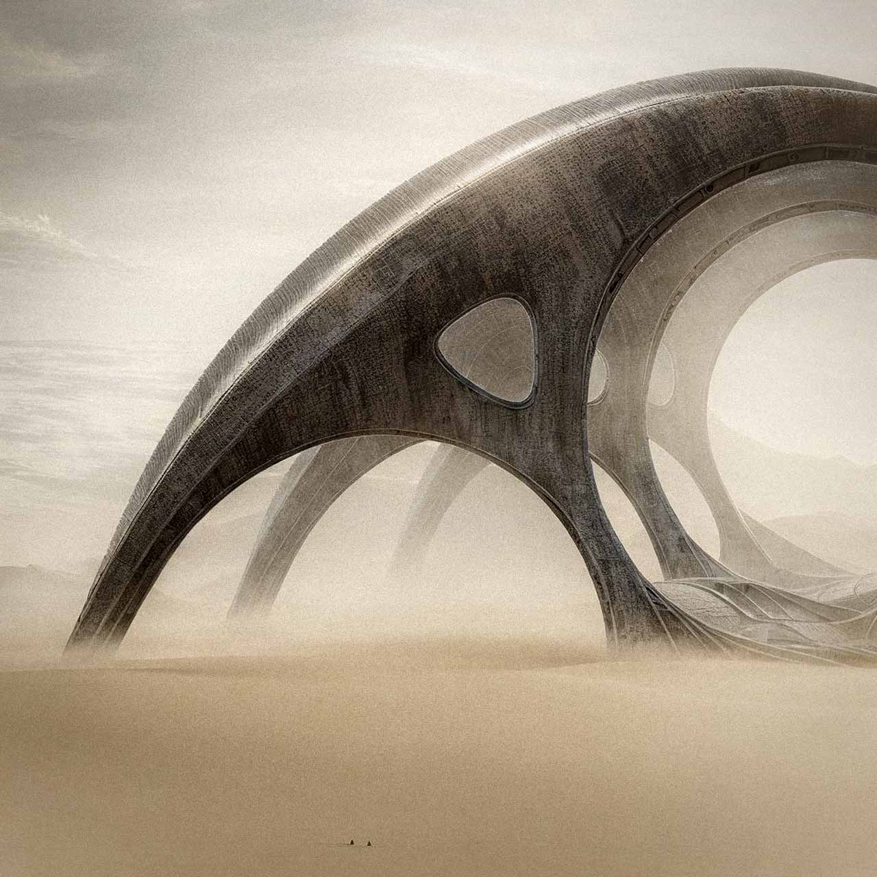 Dune Ring with Sci Fi Vibes