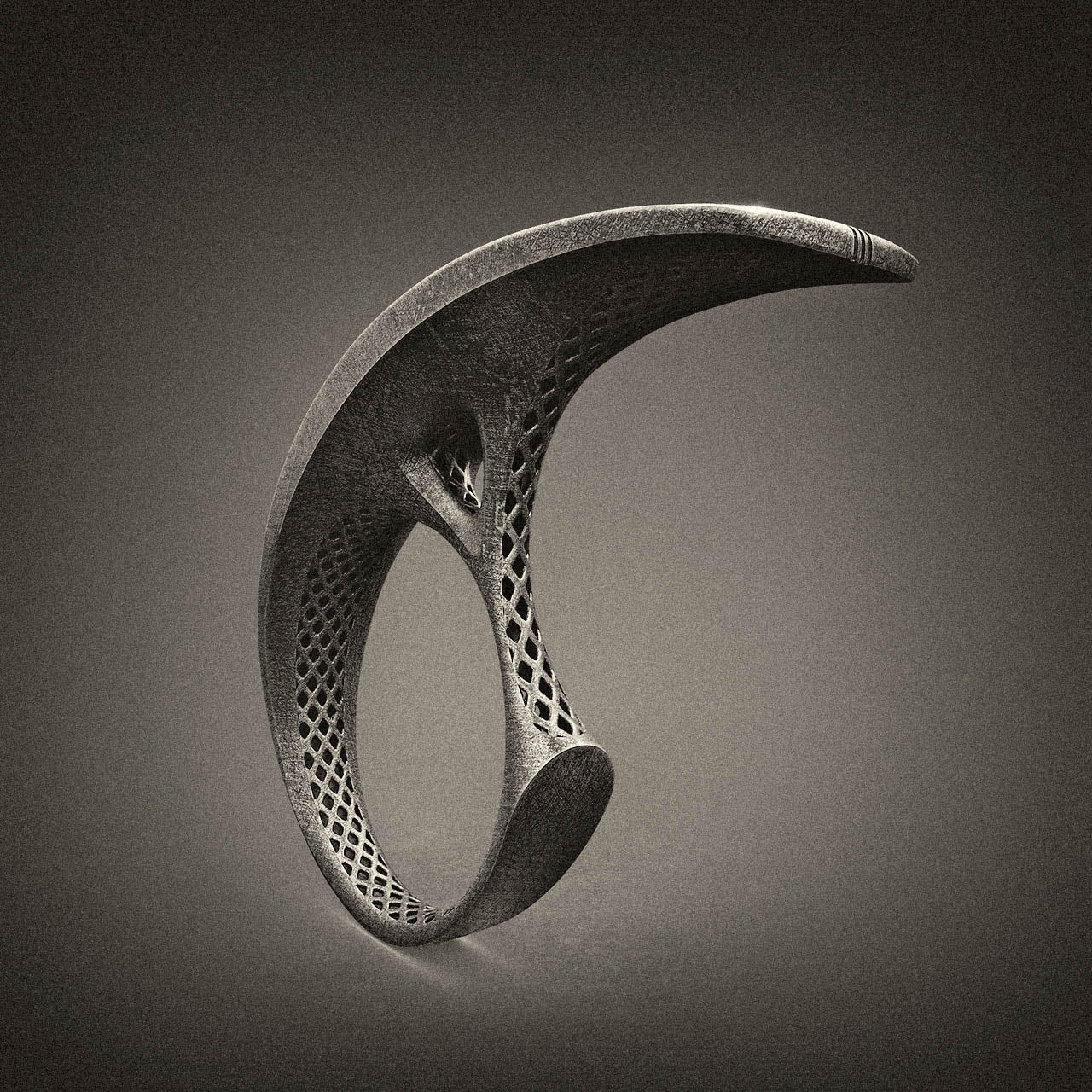 Dune Ring with Sci Fi Vibes