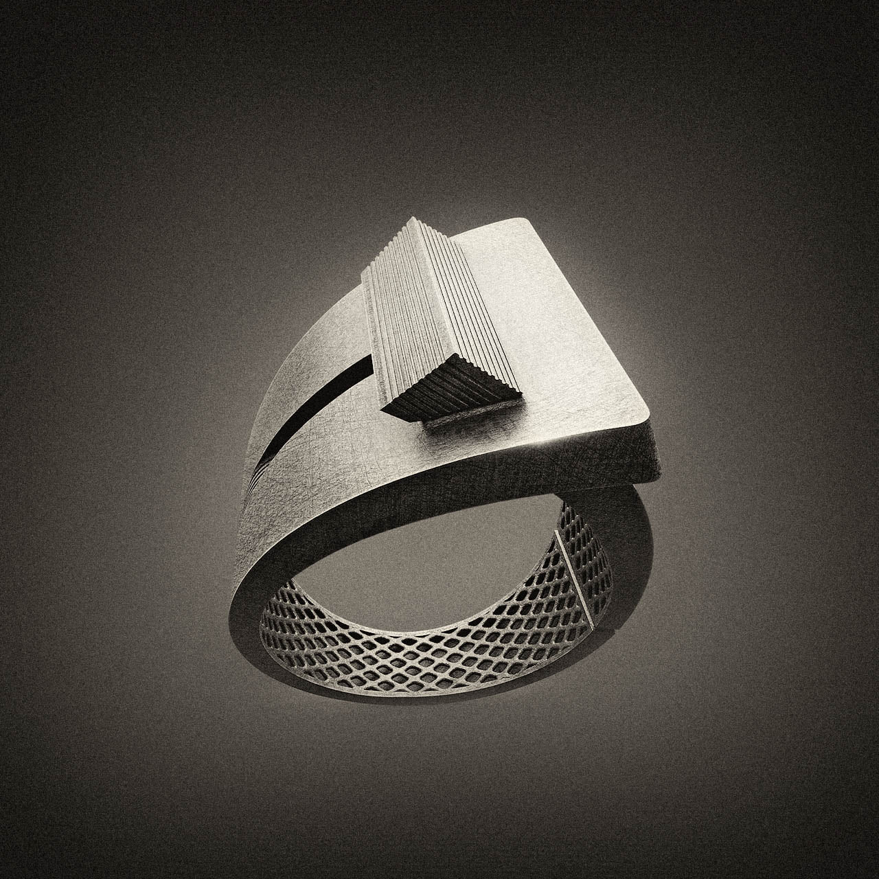 Dune Movie Ring with Sci Fi Vibes