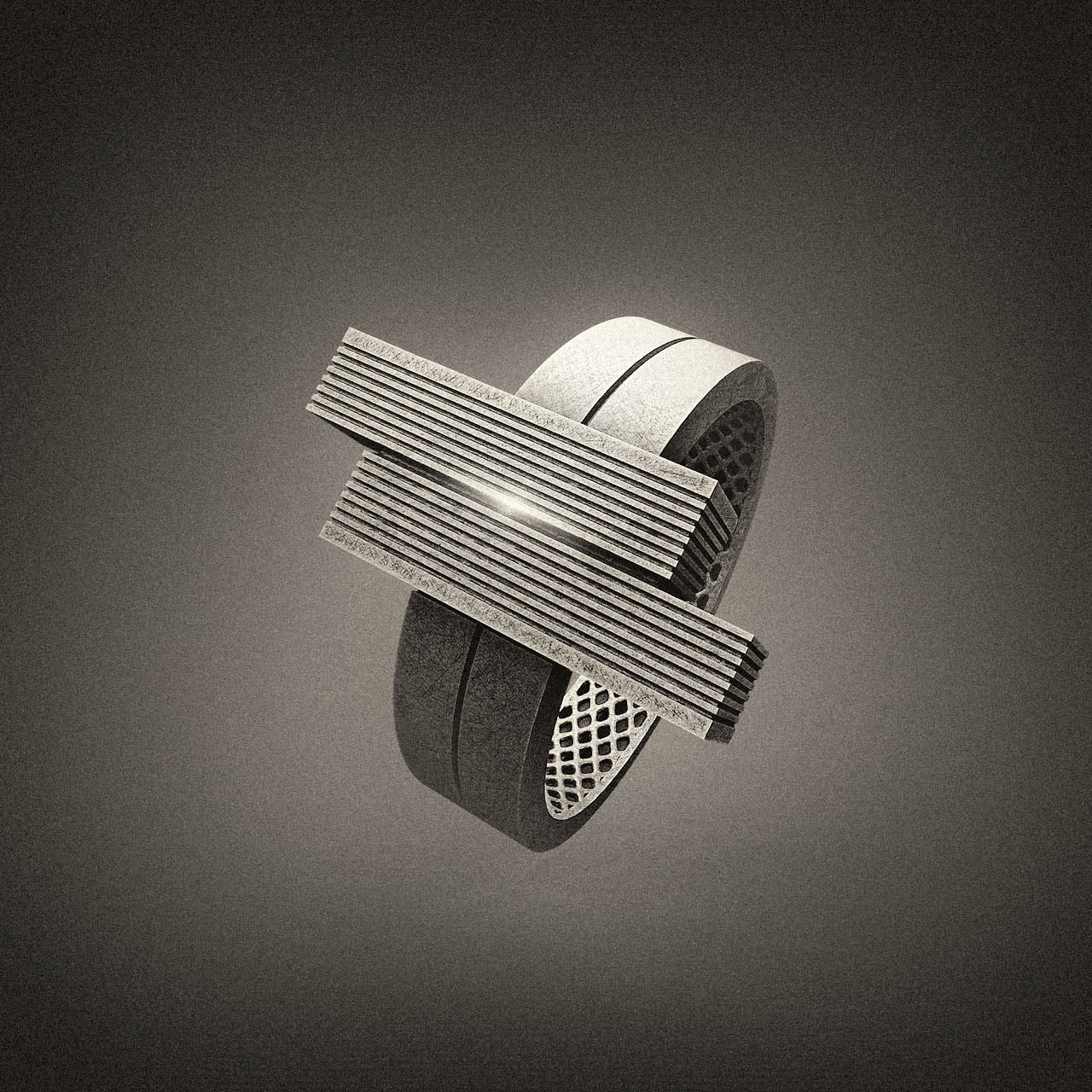 Futuristic Sci Fi Ring, Dune Vibes, Alternative Vision