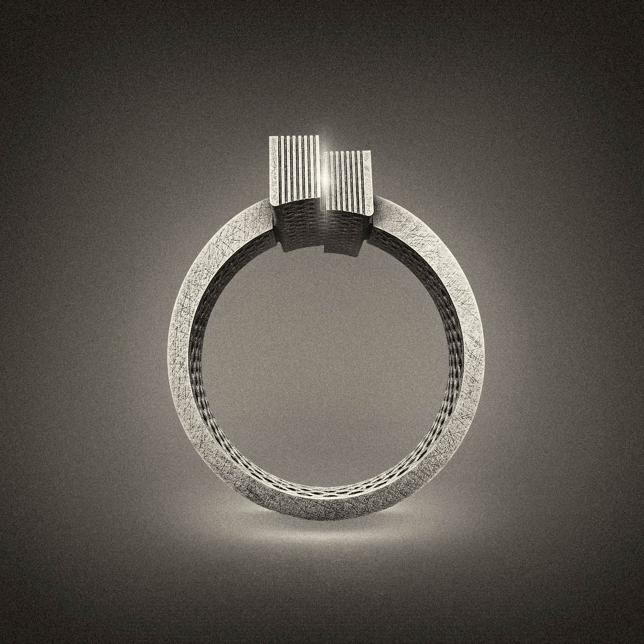 Futuristic Sci Fi Ring, Dune Vibes, Alternative Vision