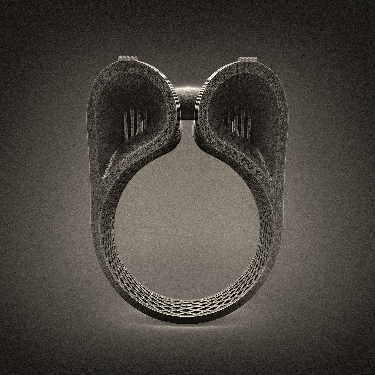 Futuristic Sci Fi Ring, Dune Vibes, Alternative Vision