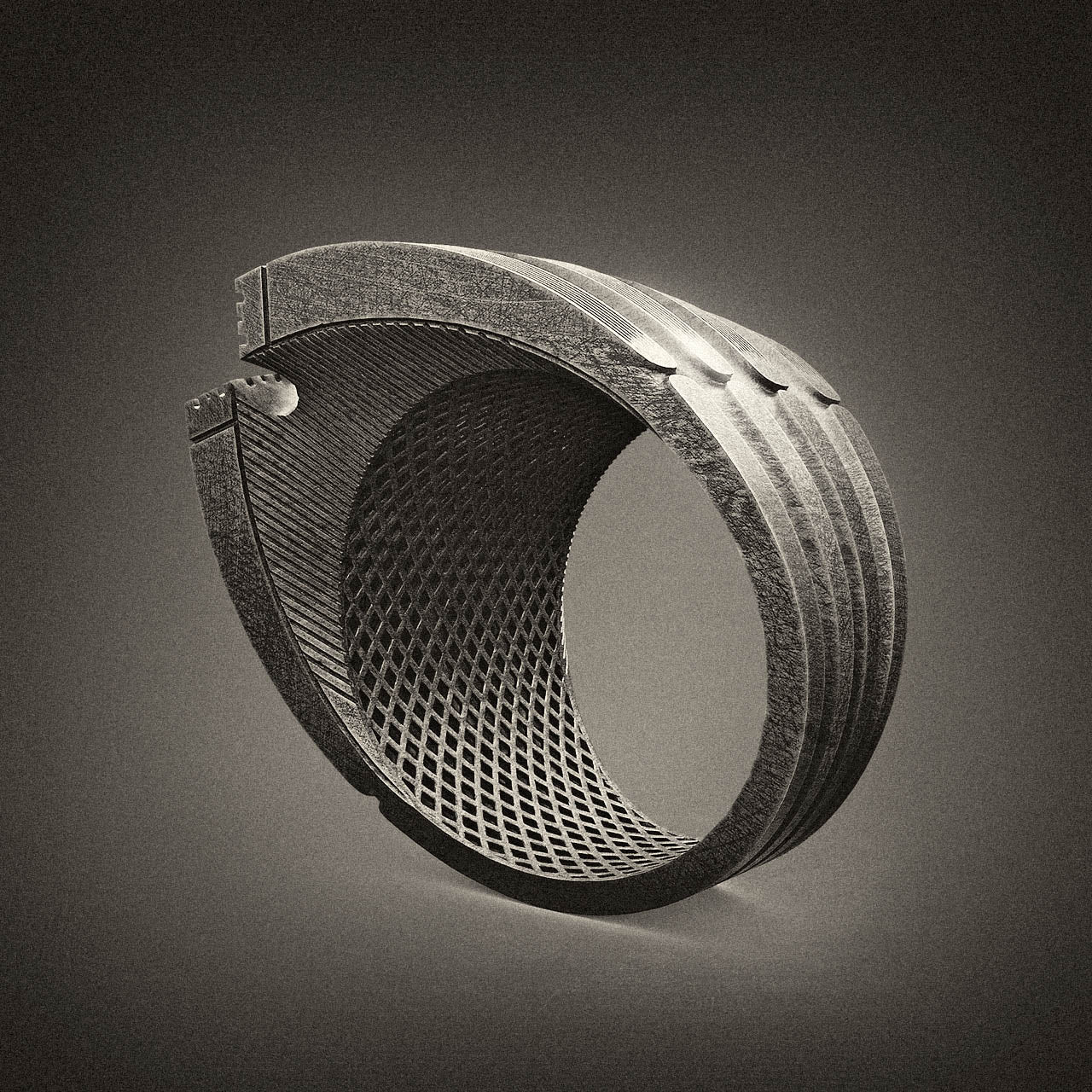 Futuristic Sci Fi Ring, Dune Vibes, Alternative Vision