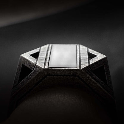 Black Mens Onyx Ring