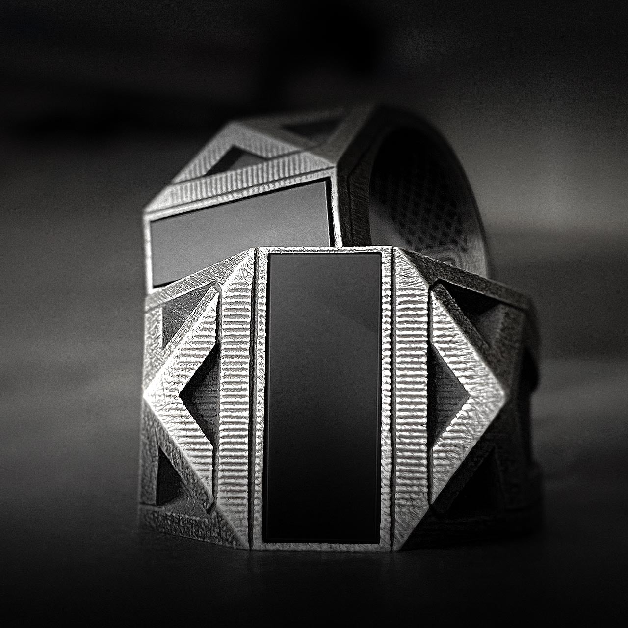 Black Mens Onyx Ring