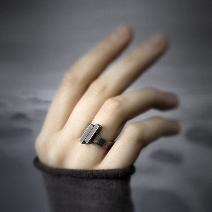 Futuristic Sci Fi Ring, Dune Vibes, Alternative Vision