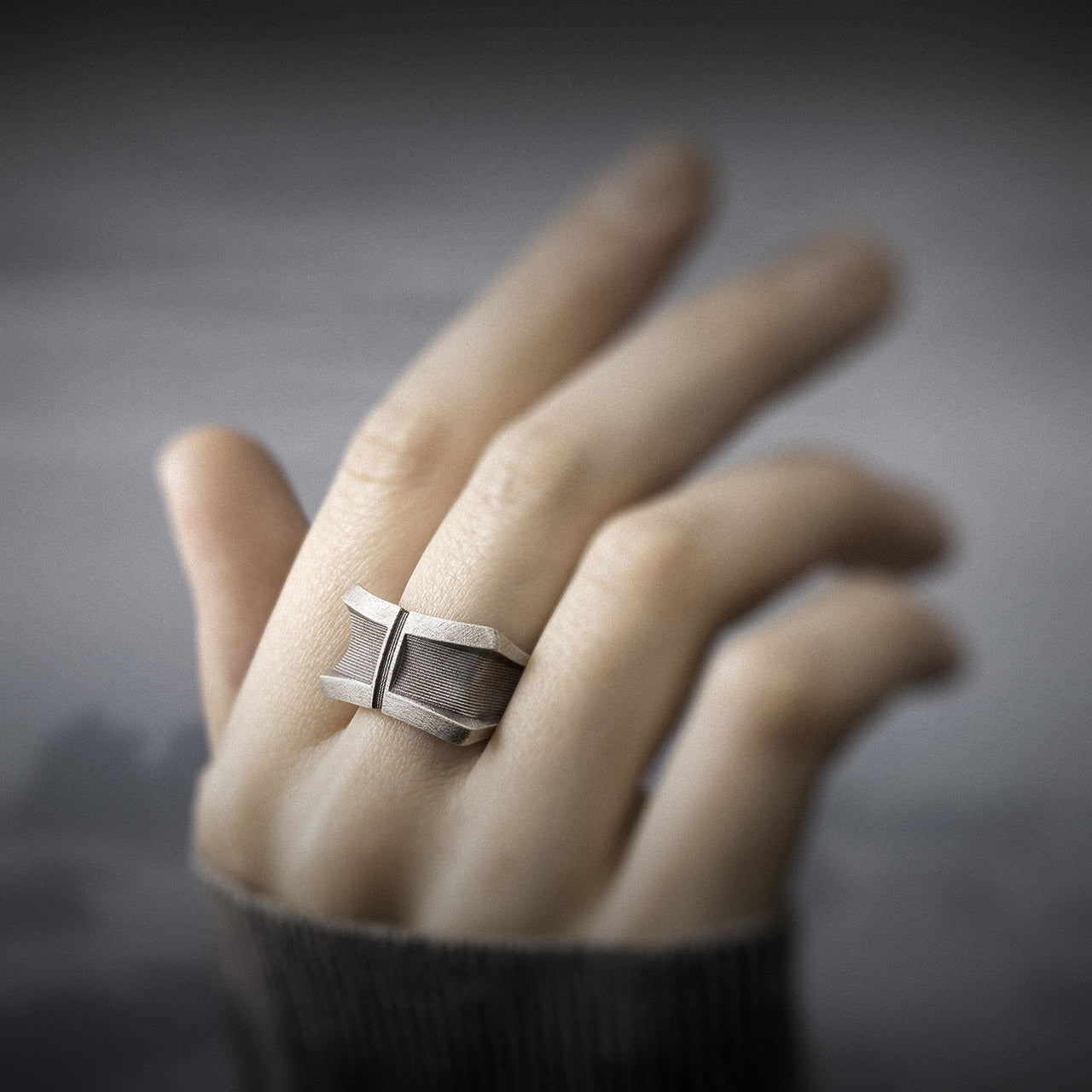 Dune Movie Ring with Sci Fi Vibes