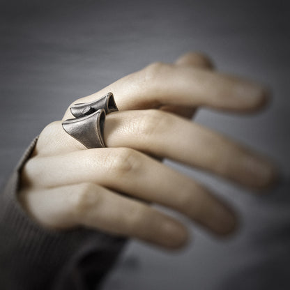 Futuristic Sci Fi Ring, Dune Vibes, Alternative Vision