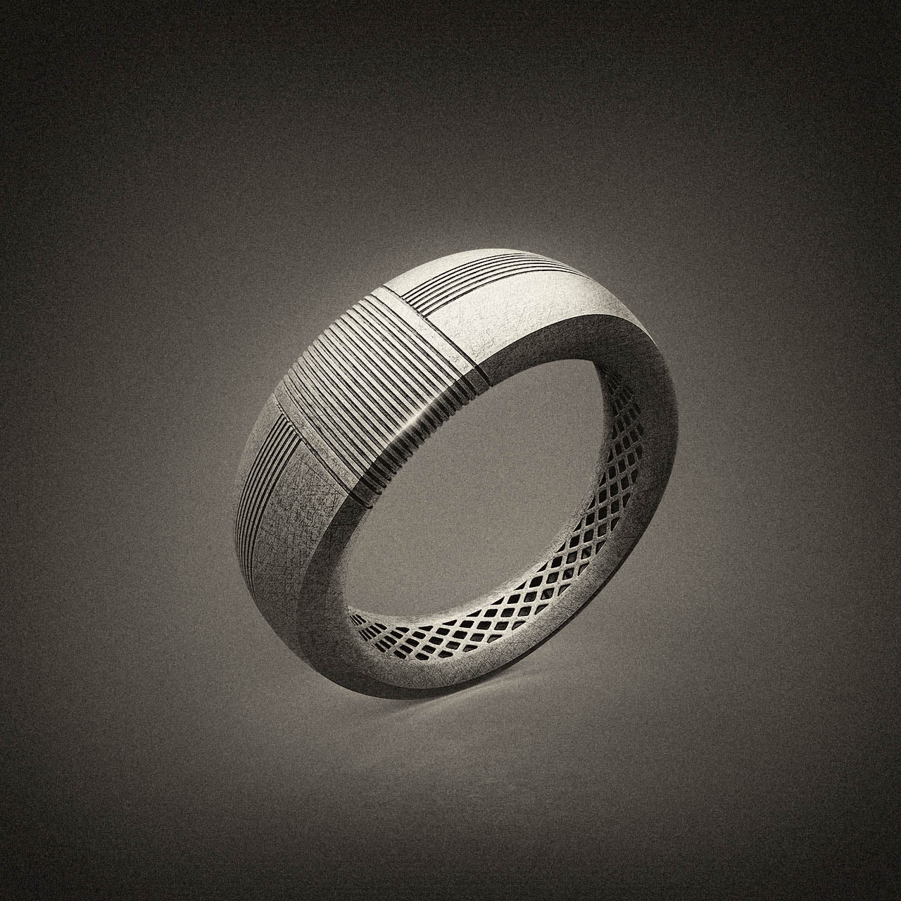 Dune Ring with Sci Fi Vibes