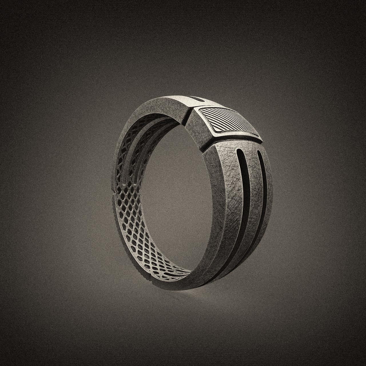 Dune Ring with Sci Fi Vibes