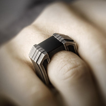 Cyber Brutalism Ring