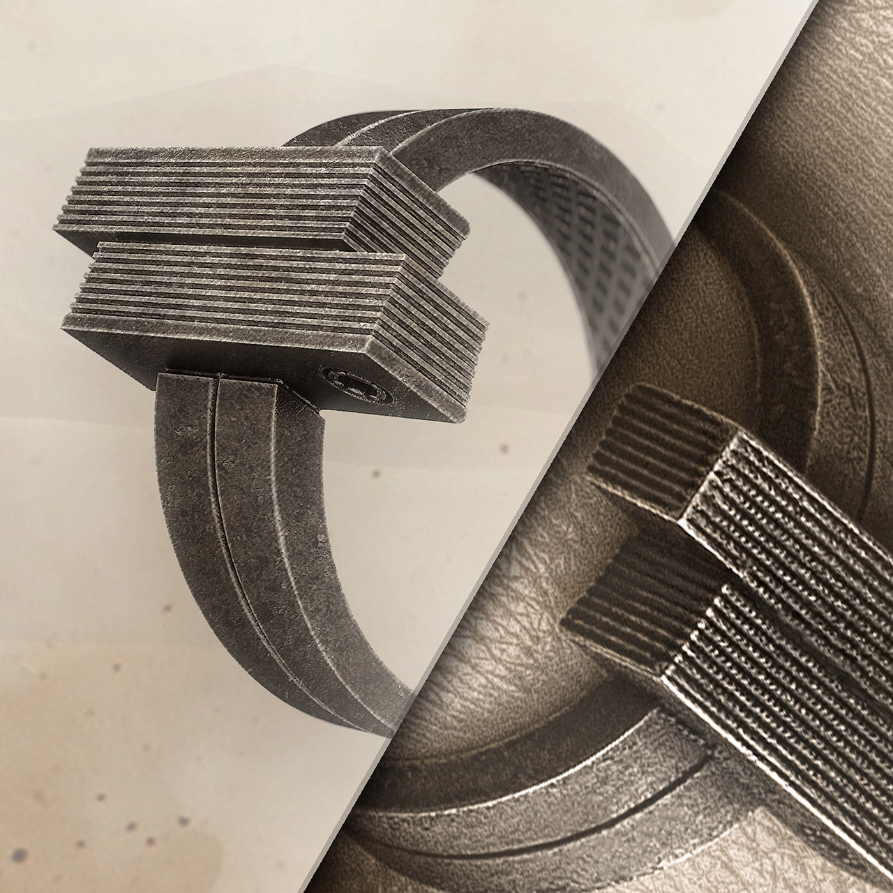 Futuristic Sci Fi Ring, Dune Vibes, Alternative Vision